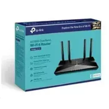TP-LINK Archer AX20 Dual-Band Wi-Fi 6 maršrutizatorius 802.11ax, 574+1201 Mbit/s, 4x Gigabit Ethernet, 4 antenos