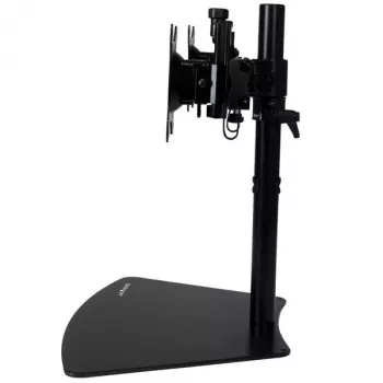 StarTech.com dviejų monitorių stovas – horizontalus – juodas, laisvai pastatomas, 8 kg, 61 cm (24 col.), 100 x 100 mm, aukščio reguliavimas