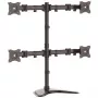 StarTech.com ARMBARQUAD keturių monitorių stovas stalviršiui – laisvai pastatomas, reguliuojamas, 8 kg, 33–68,6 cm (13–27 col.), VESA 100x100 mm, juodas