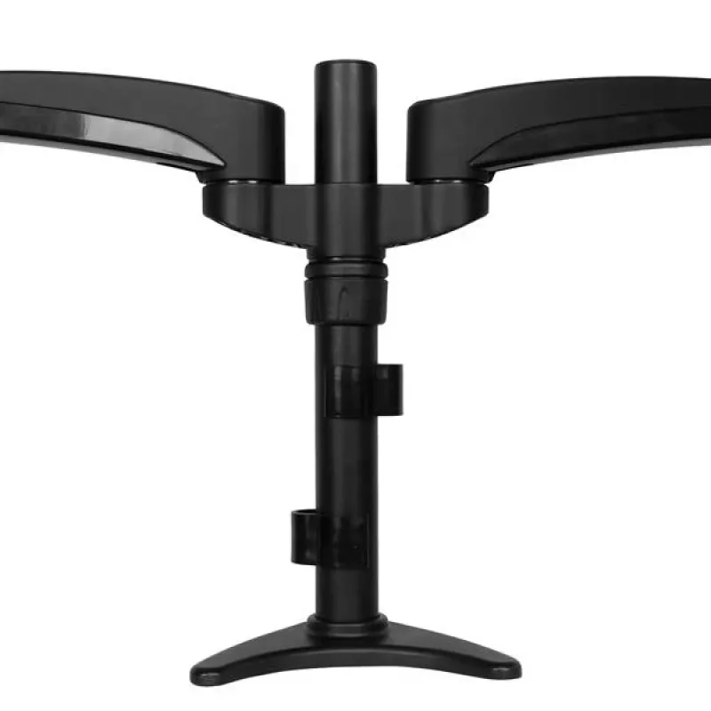 StarTech.com Dviguba monitoriaus rankena tvirtinimui prie stalo - Artikuliuojama, Gnybtas, 13.6 kg, 30.5 cm (12 colių), 61 cm (24 coliai), 100 x 100 mm, Juoda