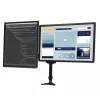 StarTech.com Dviguba monitoriaus rankena tvirtinimui prie stalo - Artikuliuojama, Gnybtas, 13.6 kg, 30.5 cm (12 colių), 61 cm (24 coliai), 100 x 100 mm, Juoda