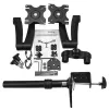 StarTech.com Dviguba monitoriaus rankena tvirtinimui prie stalo - Artikuliuojama, Gnybtas, 13.6 kg, 30.5 cm (12 colių), 61 cm (24 coliai), 100 x 100 mm, Juoda