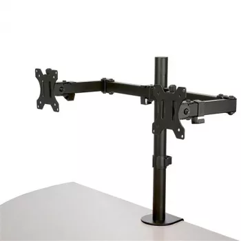 StarTech.com ARMDUAL2 Dvigubas monitoriaus laikiklis ant stalo – spaustuvas / grommet, VESA iki 32 colių, ergonomiškas, reguliuojamas aukštis/pakreipimas/pasukimas/rotacija