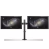 StarTech.com ARMDUAL2 Dvigubas monitoriaus laikiklis ant stalo – spaustuvas / grommet, VESA iki 32 colių, ergonomiškas, reguliuojamas aukštis/pakreipimas/pasukimas/rotacija