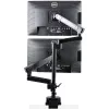 StarTech.com ARMDUALPIVOT Dvigubas monitoriaus laikiklis ant stalo, pilnas judesys, VESA iki 32 colių, 8 kg, reguliuojamas aukštis, spaustuvas / gromet, mechaninė spyruoklė