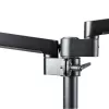 StarTech.com ARMDUALPIVOT Dvigubas monitoriaus laikiklis ant stalo, pilnas judesys, VESA iki 32 colių, 8 kg, reguliuojamas aukštis, spaustuvas / gromet, mechaninė spyruoklė