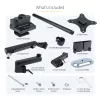 StarTech.com ARMDUALPIVOT Dvigubas monitoriaus laikiklis ant stalo, pilnas judesys, VESA iki 32 colių, 8 kg, reguliuojamas aukštis, spaustuvas / gromet, mechaninė spyruoklė