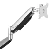 StarTech.com ARMPIVOTHD – Vieno monitoriaus laikiklis ant stalo, sunkiasvoris, ergonomiškas, 9 kg, pilnas judesys, aukščio reguliavimas, šarnyrinis, aliuminis, C spaustuvas / gromet, sidabrinis