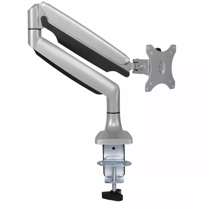 StarTech.com ARMPIVOTHD – Vieno monitoriaus laikiklis ant stalo, sunkiasvoris, ergonomiškas, 9 kg, pilnas judesys, aukščio reguliavimas, šarnyrinis, aliuminis, C spaustuvas / gromet, sidabrinis