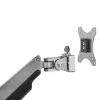StarTech.com ARMPIVOTHD – Vieno monitoriaus laikiklis ant stalo, sunkiasvoris, ergonomiškas, 9 kg, pilnas judesys, aukščio reguliavimas, šarnyrinis, aliuminis, C spaustuvas / gromet, sidabrinis