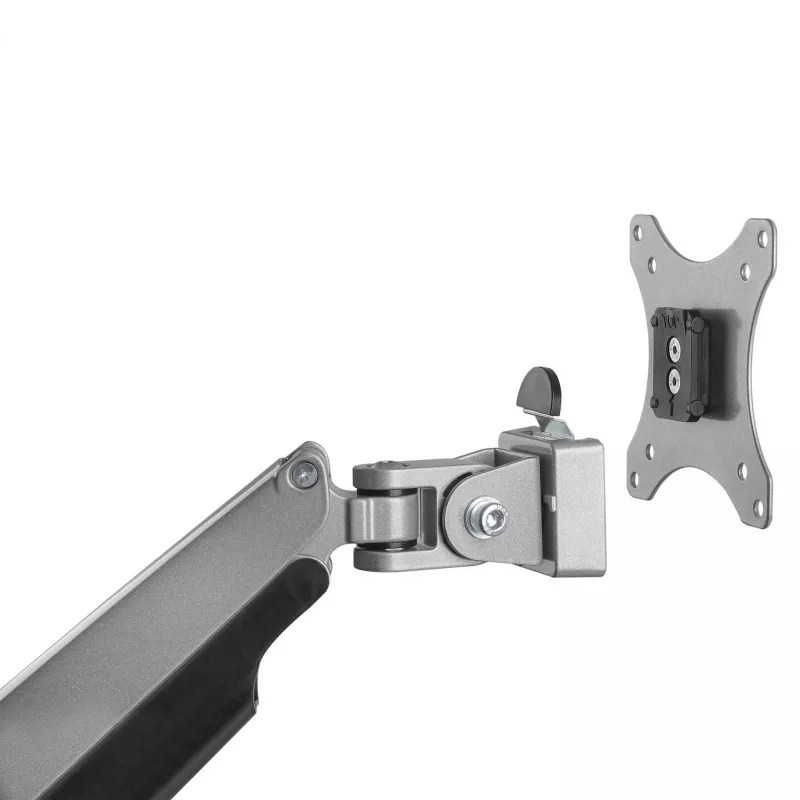 StarTech.com ARMPIVOTHD – Vieno monitoriaus laikiklis ant stalo, sunkiasvoris, ergonomiškas, 9 kg, pilnas judesys, aukščio reguliavimas, šarnyrinis, aliuminis, C spaustuvas / gromet, sidabrinis