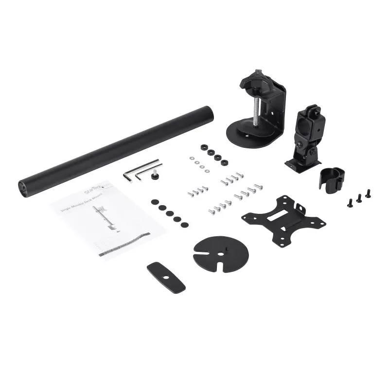 StarTech.com ARMPIVOTV2 vieno monitoriaus stovas – tvirtas stovo laikiklis iki 8 kg VESA ekranams, ergonomiškas aukščio reguliavimo monitoriaus ranka, spaustuvas/įvorė