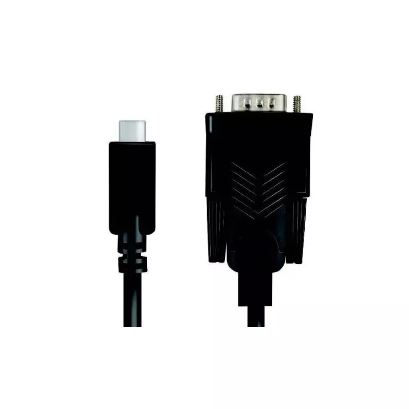 LogiLink AU0051A USB-C ↔ RS232 (DB9) nuoseklaus ryšio adapterio kabelis, 1,2 m, juodas