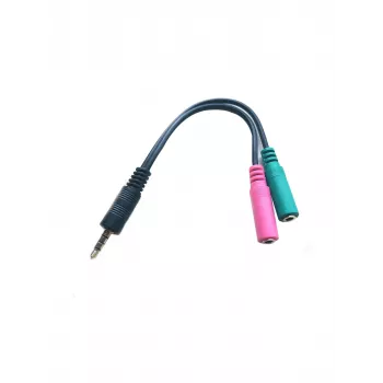 Microconnect AUDALS015 garso kabelis 0,25 m 3,5 mm 2 x 3,5 mm juodas