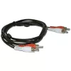 Microconnect AUDCC5 garso laidas 5 m 2 x RCA juodas