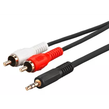 Microconnect AUDLC15G garso kabelis 15 m 3,5 mm 2 x RCA juodas