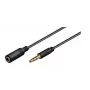 Microconnect AUDLG2G garso ilginimo kabelis 2 m 3,5 mm Juoda
