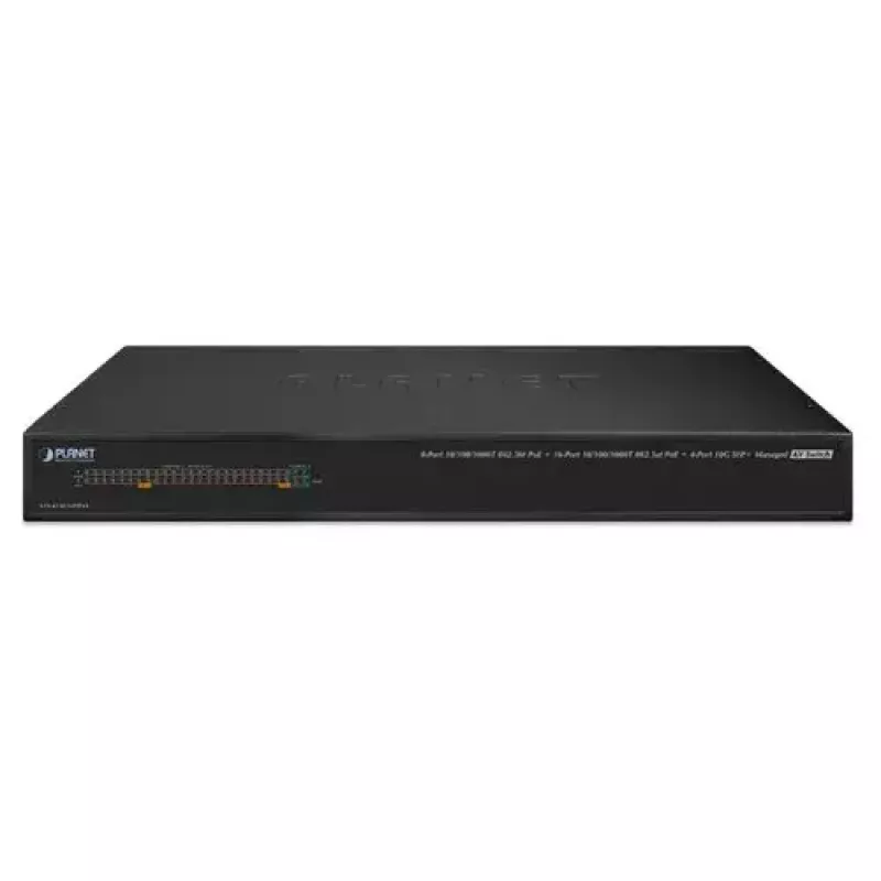 Valdomas jungiklis PLANET AVS-4210-24HP4X 24 prievadai 10G Ethernet PoE