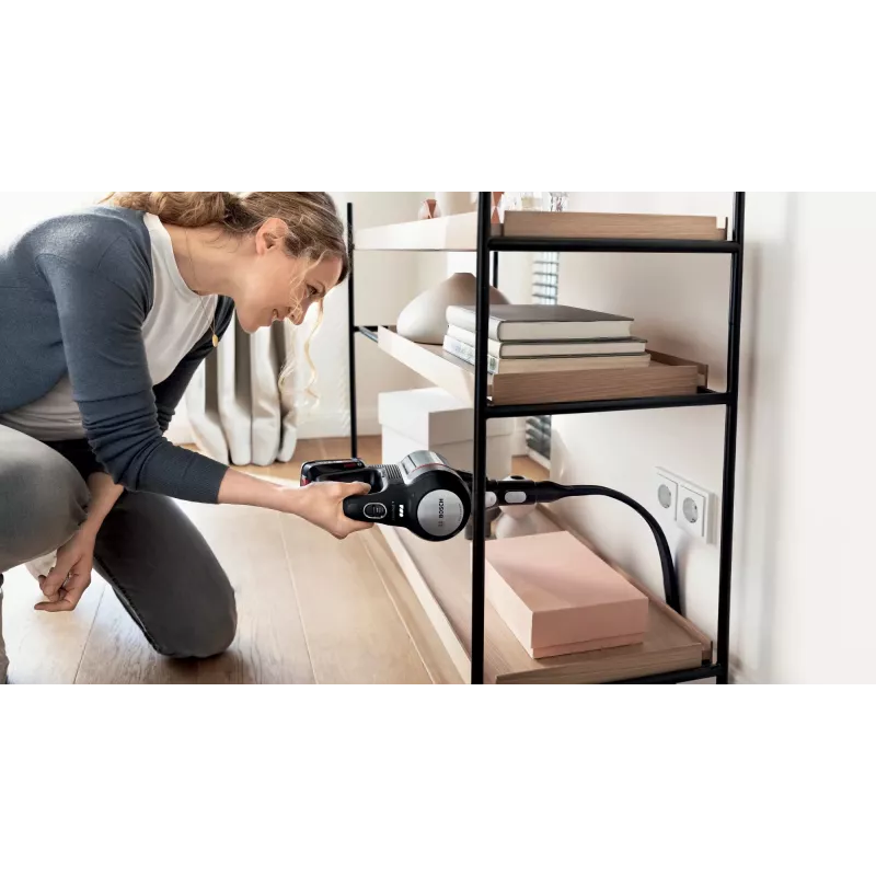 Bosch BCS712XXL belaidis siurblys lazda / elektrinis šluotuvas, akumuliatorinis, sausas, be maišelio, 0,3 l, juodas, 3 Ah