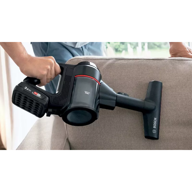 Bosch BCS712XXL belaidis siurblys lazda / elektrinis šluotuvas, akumuliatorinis, sausas, be maišelio, 0,3 l, juodas, 3 Ah