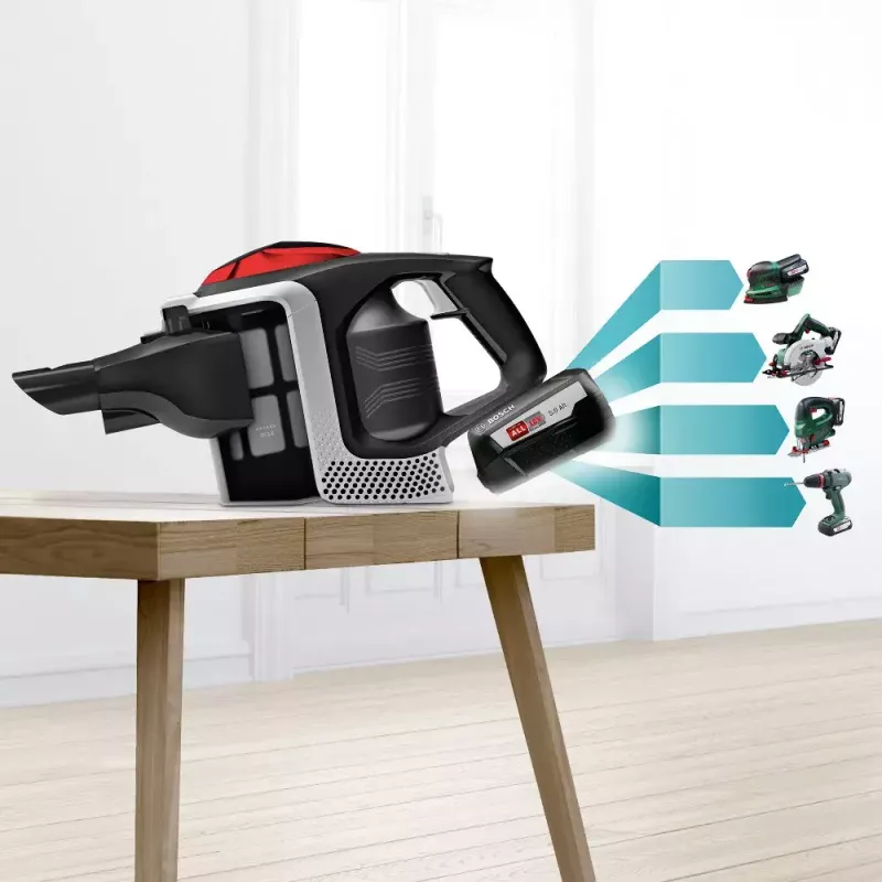 Bosch BSS81POW1 belaidis siurblys / elektrinis šluotražis, sausas valymas, juodas, 5 Ah