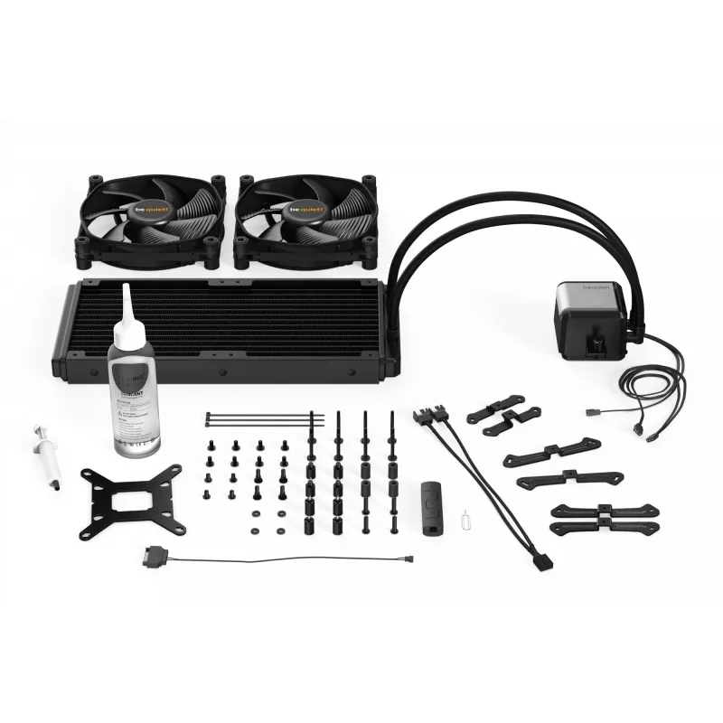 be quiet Silent Loop 2 280mm vandens aušinimo sistema CPU, 2x140mm PWM ventiliatoriai, Intel: 1200/2066/115X/2011(-3) square ILM; AMD: AM4/AM3(+)