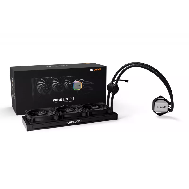 be quiet! Pure Loop 2 360mm juodas – 360 mm procesoriaus skysčinis aušintuvas