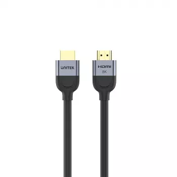 HDMI kabelis UNITEK C11086GY01-2M 2 m, 48 Gbit/s, ARC, juodai pilkas