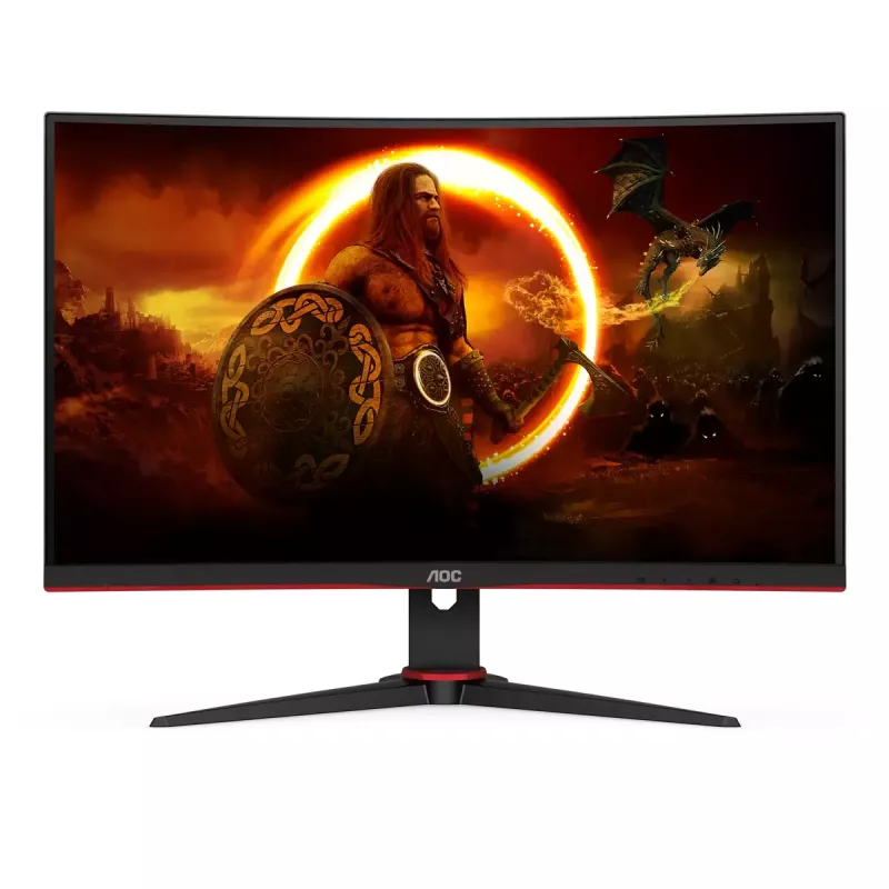 Monitorius AOC G2 C27G2E/BK 68,6 cm (27 col.) 1920 x 1080 pikselių Full HD juodas, raudonas