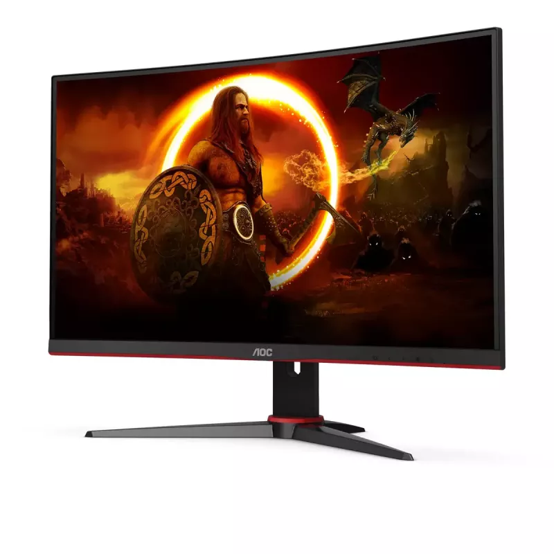 Monitorius AOC G2 C27G2E/BK 68,6 cm (27 col.) 1920 x 1080 pikselių Full HD juodas, raudonas