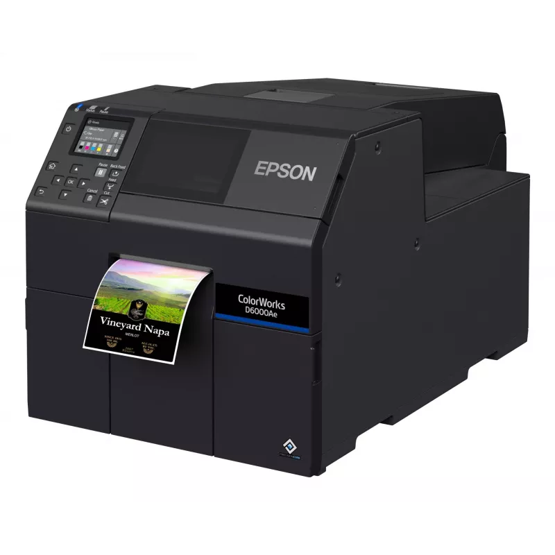 Epson ColorWorks D6000Ae etikečių spausdintuvas, terminių perdavimo, spalvotas, 1200 x 1200 DPI, 119 mm/s, laidinis Ethernet LAN