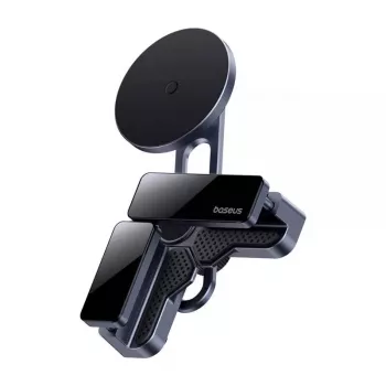 Magnetinis laikiklis automobiliui Baseus MaxView pilkas, skirtas išmaniesiems telefonams ir planšetėms tvirtinti prie transporto priemonės ekrano