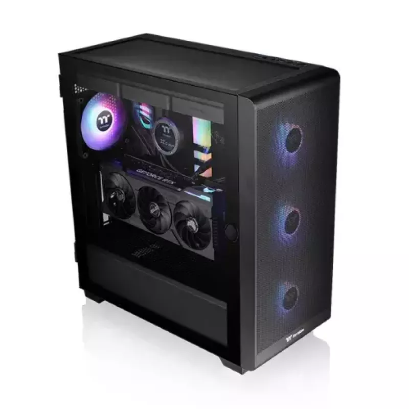 Korpusas Thermaltake S250 TG Midi Tower Juodas