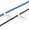 StarTech.com kabelių žymekliai 3,5 colio (9 cm), 100 vnt., balti, kabliukas prie kabliuko, rašomi kabelių etiketės kabelių valdymui