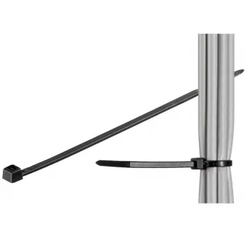 MicroConnect CABLETIE3 kopėtėlinis kabelio raištis, juodas, 100 vnt.