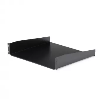 StarTech.com 2U lentyna serverio stovui – universali konsolinė lentyna 19 colių tinklo įrangos stovui – tvirtas plienas – svorio talpa 20 kg – 16 colių gylio padėklas, juoda