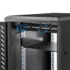 StarTech.com 2U lentyna serverio stovui – universali konsolinė lentyna 19 colių tinklo įrangos stovui – tvirtas plienas – svorio talpa 20 kg – 16 colių gylio padėklas, juoda