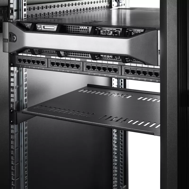StarTech.com CABSHELF116V2PK – 1U ventiliuojama lentyna 19 inch stovo komplekte 2 vnt.