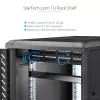 StarTech.com 1U fiksuota serverio lentyna montavimui į stelažą – 10 colių gylio plieninis konsolinis padėklas 19 colių AV / tinklo įrangos stelažui – sunkiosios apkrovos plienas – svorio talpa 20 kg, juoda