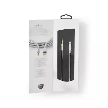 Nedis CCTB39940AL10 Lightning–3,5 mm laidas 1 m, aliuminis
