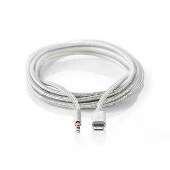 Nedis CCTB39940AL10 Lightning–3,5 mm laidas 1 m, aliuminis