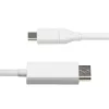 StarTech.com USB-C į DisplayPort 1.2 kabelis, 2m, baltas, dvipusis, 4K 60Hz, suderinamas su Apple MacBook Pro/Air M1 M2 M3 M4, Mac Mini/Studio, Thunderbolt
