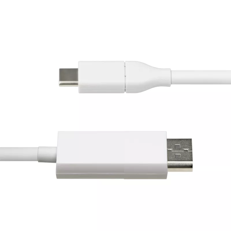 StarTech.com USB-C į DisplayPort 1.2 kabelis, 2m, baltas, dvipusis, 4K 60Hz, suderinamas su Apple MacBook Pro/Air M1 M2 M3 M4, Mac Mini/Studio, Thunderbolt