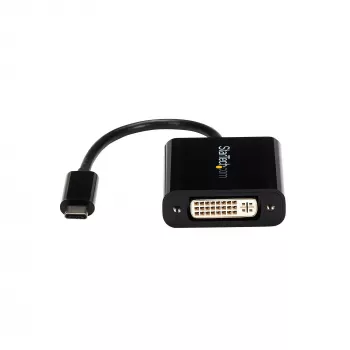 StarTech.com USB-C į DVI adapteris - juodas - 1920x1200 - USB Type C vaizdo keitiklis DVI D ekranui/monitoriui/projektoriui - atnaujinta versija CDP2DVIEC