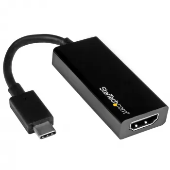 StarTech.com USB-C į HDMI adapteris su 4K 30Hz – juodas, 3.2 Gen 2 (3.1 Gen 2), USB Type-C, HDMI išėjimas, 3840 x 2160 pikseliai