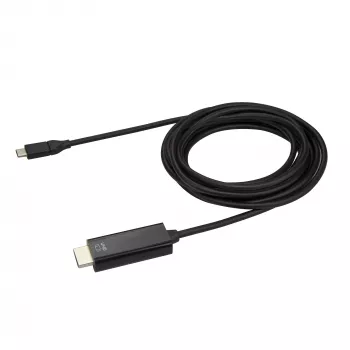 StarTech.com 10ft (3m) USB-C į HDMI laidas - 4K 60Hz USB Type-C į HDMI 2.0 vaizdo adapterio laidas - suderinamas su Thunderbolt 3 - nešiojamam kompiuteriui prie HDMI monitoriaus/ekrano - DP 1.2 Alt Mode HBR2 - juodas