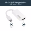 StarTech.com USB-C į HDMI adapteris - Baltas - 4K 60Hz, USB Type-C, HDMI išvestis, 3840 x 2160 pikseliai
