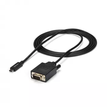 StarTech.com USB-C į VGA aktyvus adapterio kabelis, 2 m, 1920x1200 / 1080p, DP Alt Mode HBR2, Thunderbolt 3 suderinamas