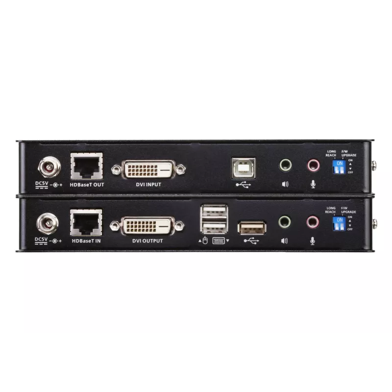 ATEN CE620 USB 2.0 DVI Single Link KVM prailgintuvas per 1 CAT kabelį (100 m) su visapusišku USB 2.0 palaikymu (iki 480 Mbps) / HDBaseT 2.0