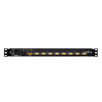 KVM jungiklis ATEN CL5708M montavimui į stelažą, juoda spalva, 1U, 17 colių LCD